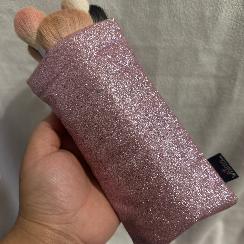 Glittery Pink Brush Holder